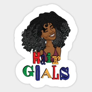 Hair Goals! for Happy Black Women Sticker